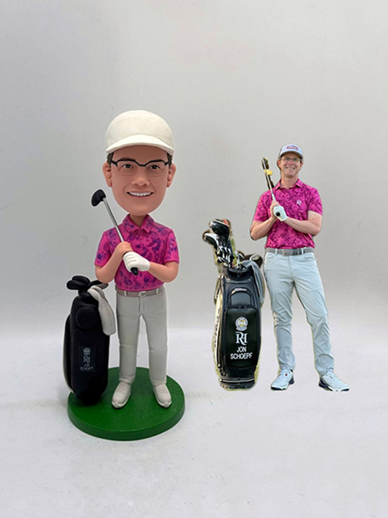 Personalized Fisherman Bobblehead, Exclusive Souvenir/Prize for Nature Enthusiasts